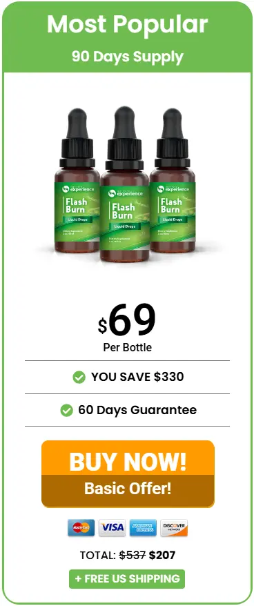 Flash Burn three bottles order